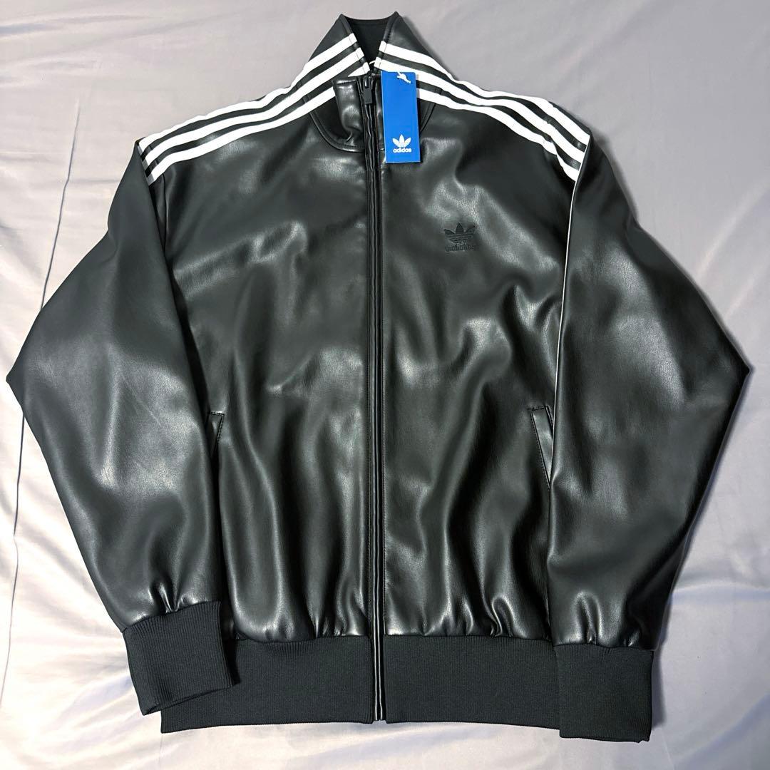 窪塚洋介さん着用！adidas フェイクレザールーズトラックジャケット XL