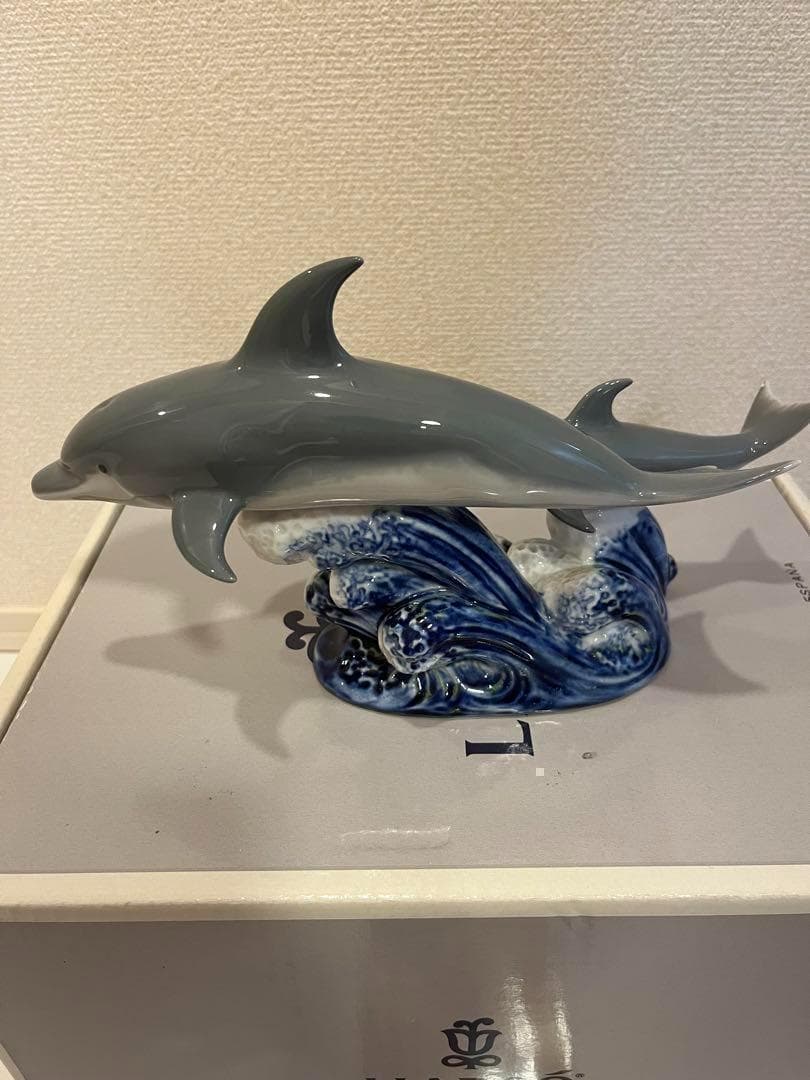 【美品】リヤドロ　イルカの親子　LIADRO 海のイリュージョン =Limited Edition= | リヤドロ公式オンライン