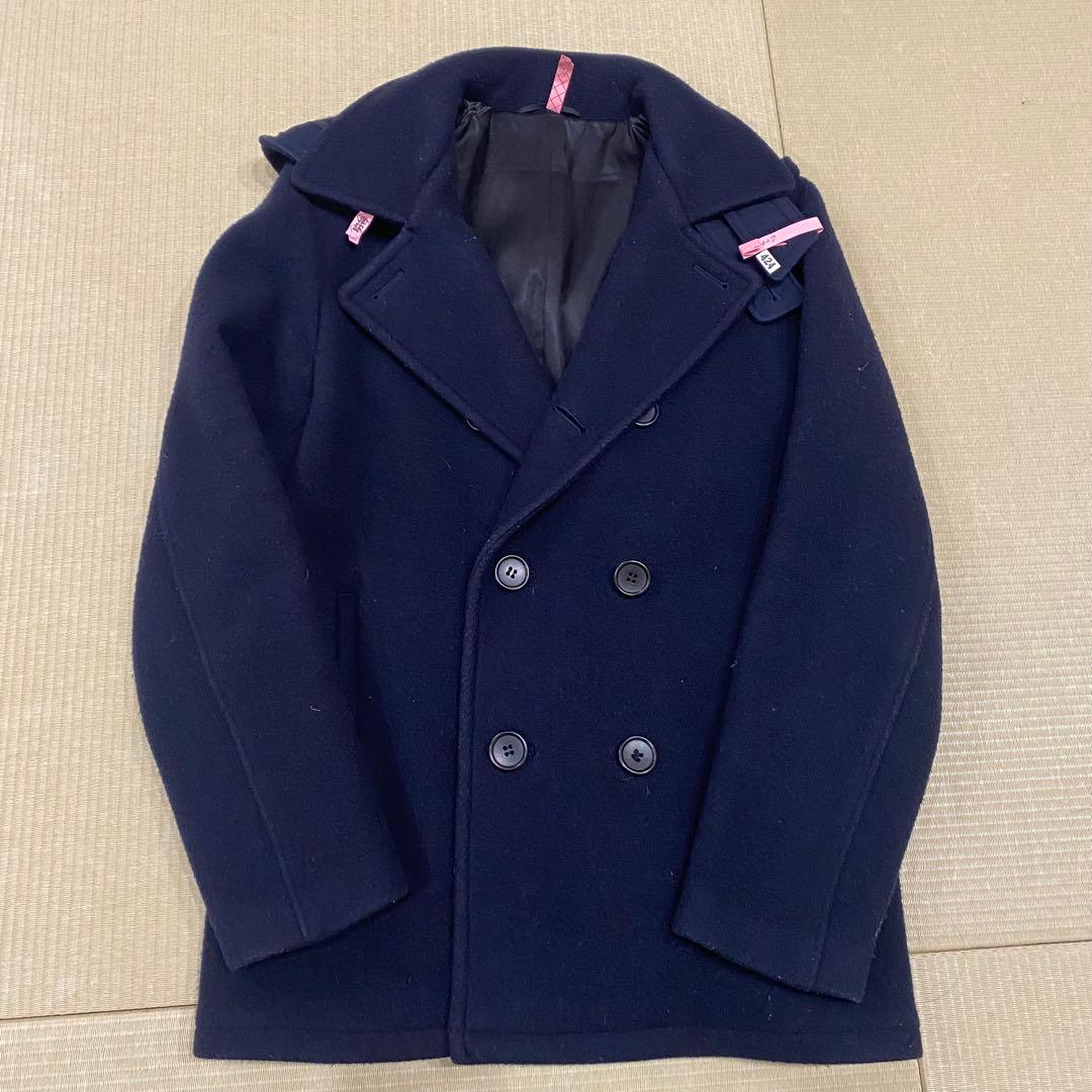 インパクティスケリー ネイビー ウール ピーコート フード付き - メルカリ