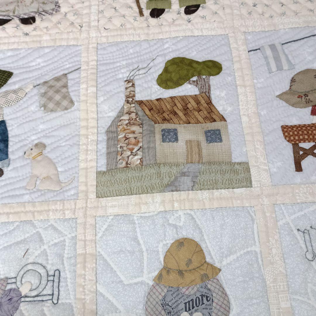 ハンドメイド～♪ アップリケのパッチワークキルト カントリー「スーと