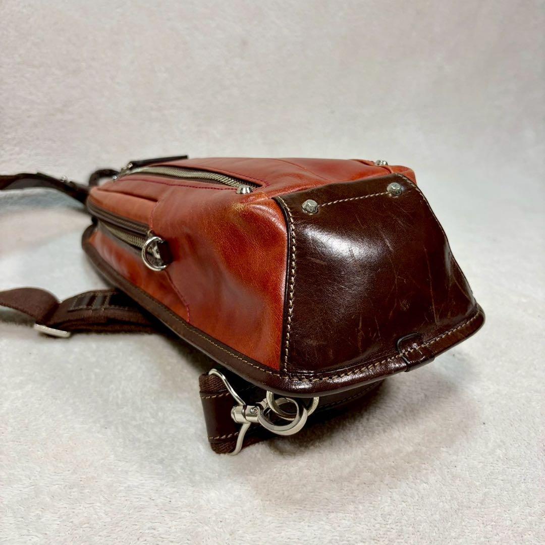 極美品✨】キーファーノイ 最高級ボディバッグ チャオ イタリア本革