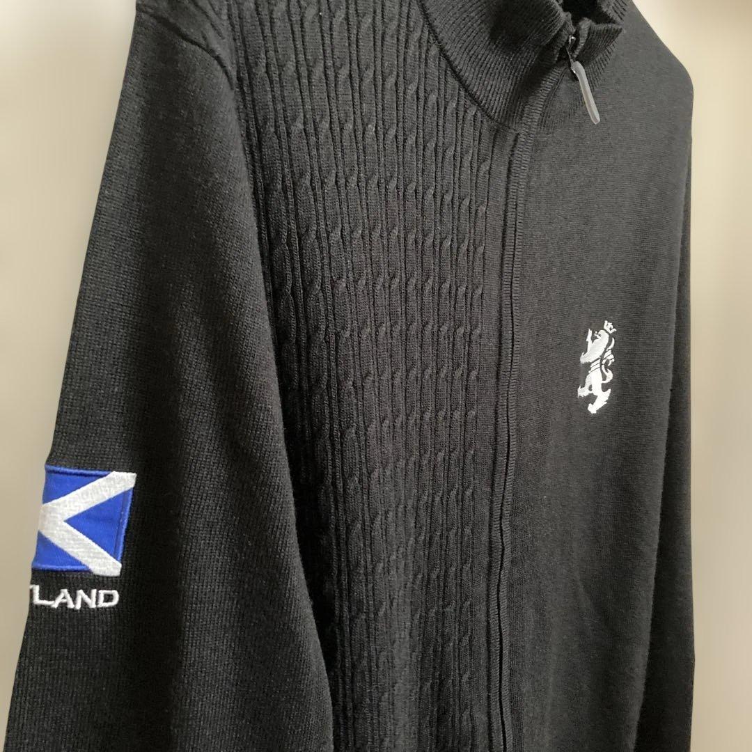 新品【訳あり】PEARLY GATES 狐柄セーター サイズ5 男女 ゴルフ ゴルフ