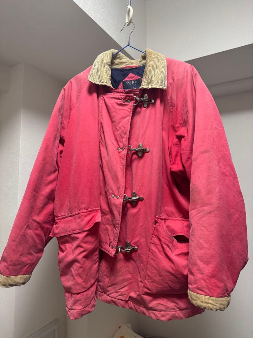 ファイヤーマンジャケット風 中綿ジャケット M レッド ヴィンテージ ファイヤーマンジャケット風 中綿ジャケット M レッド ヴィンテージ