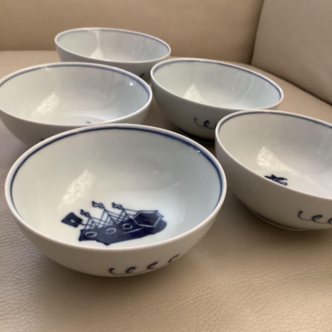 有田焼 青花〉異人 しん窯 取り皿5枚 小鉢 - メルカリ