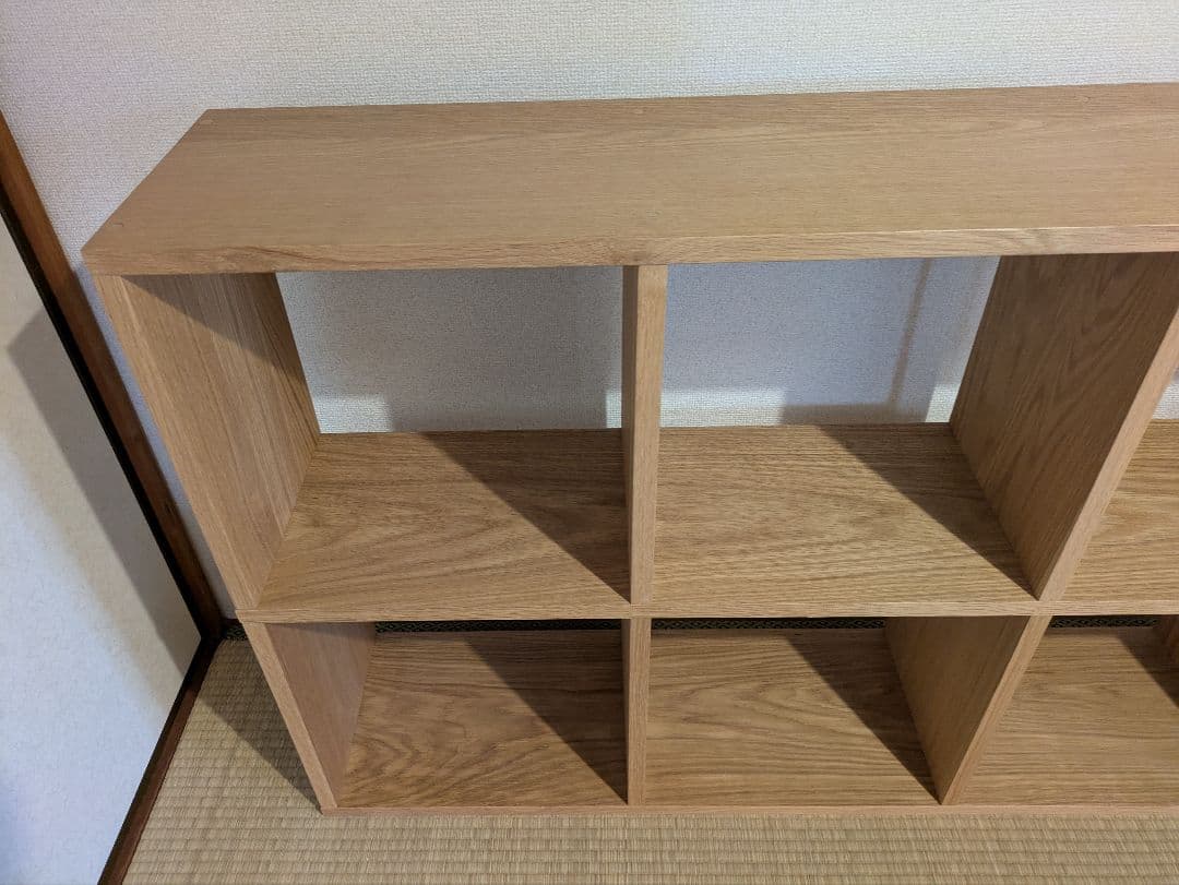 《送料込》無印良品 スタッキングシェルフ 5段×2 オーク材 棚 木製家具