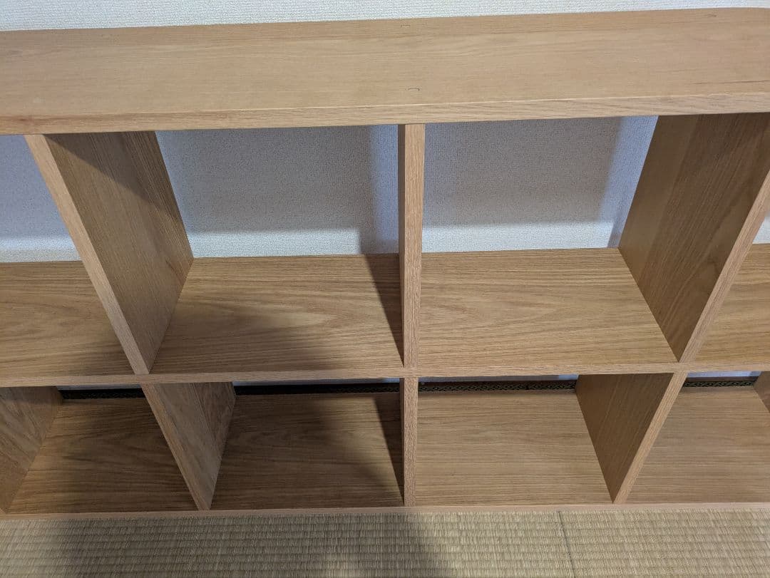 《送料込》無印良品 スタッキングシェルフ 5段×2 オーク材 棚 木製家具