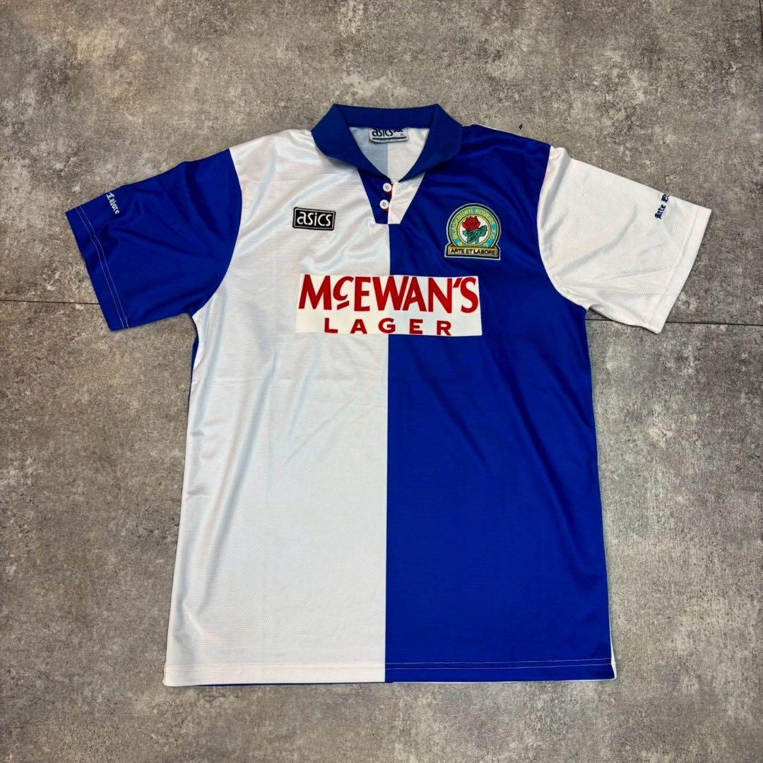 asics ブラックバーン ローヴァーズFC ユニフォーム 94−95 - メルカリ