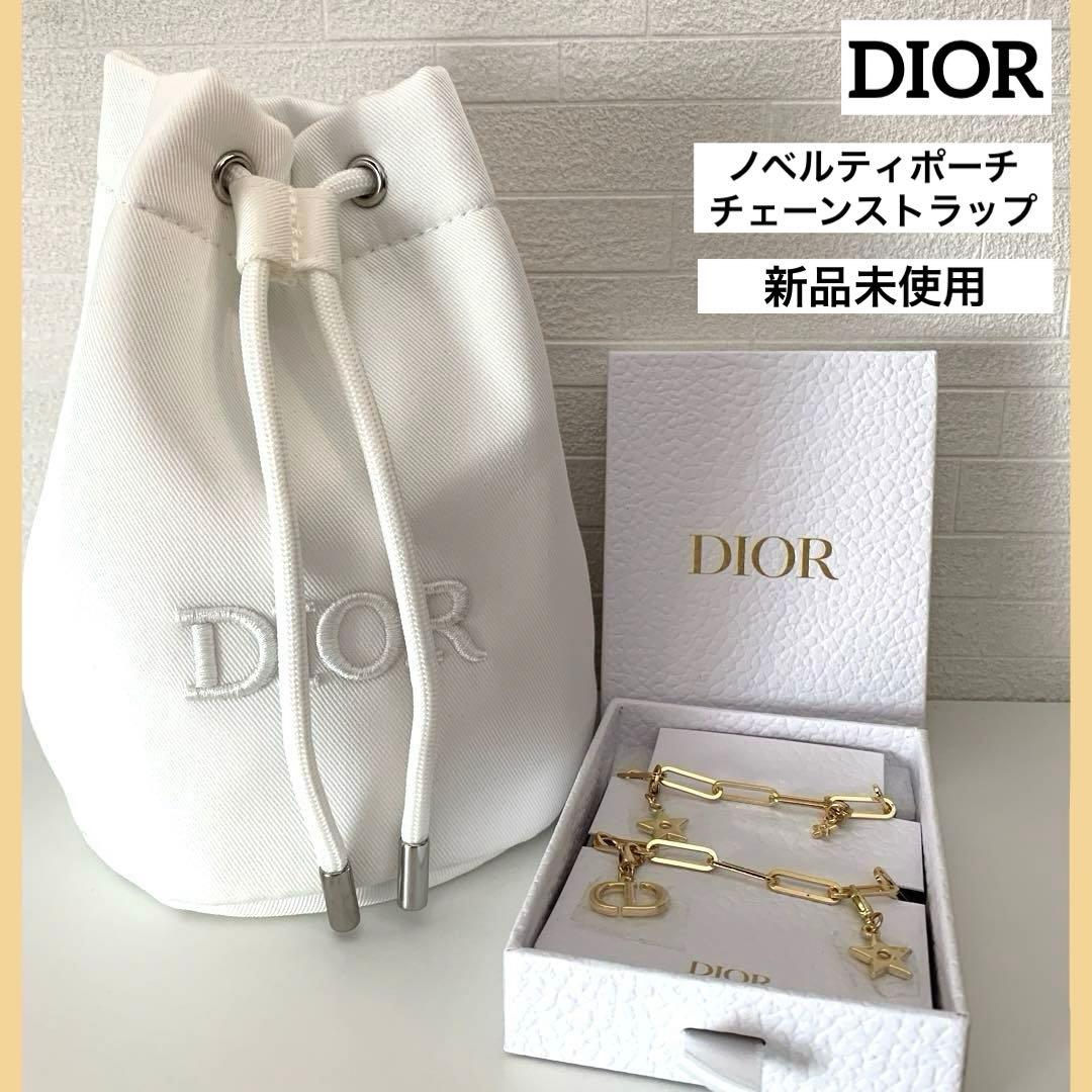 DIOR ディオール 巾着 ポーチ チェーン ストラップ ノベルティ 新品未