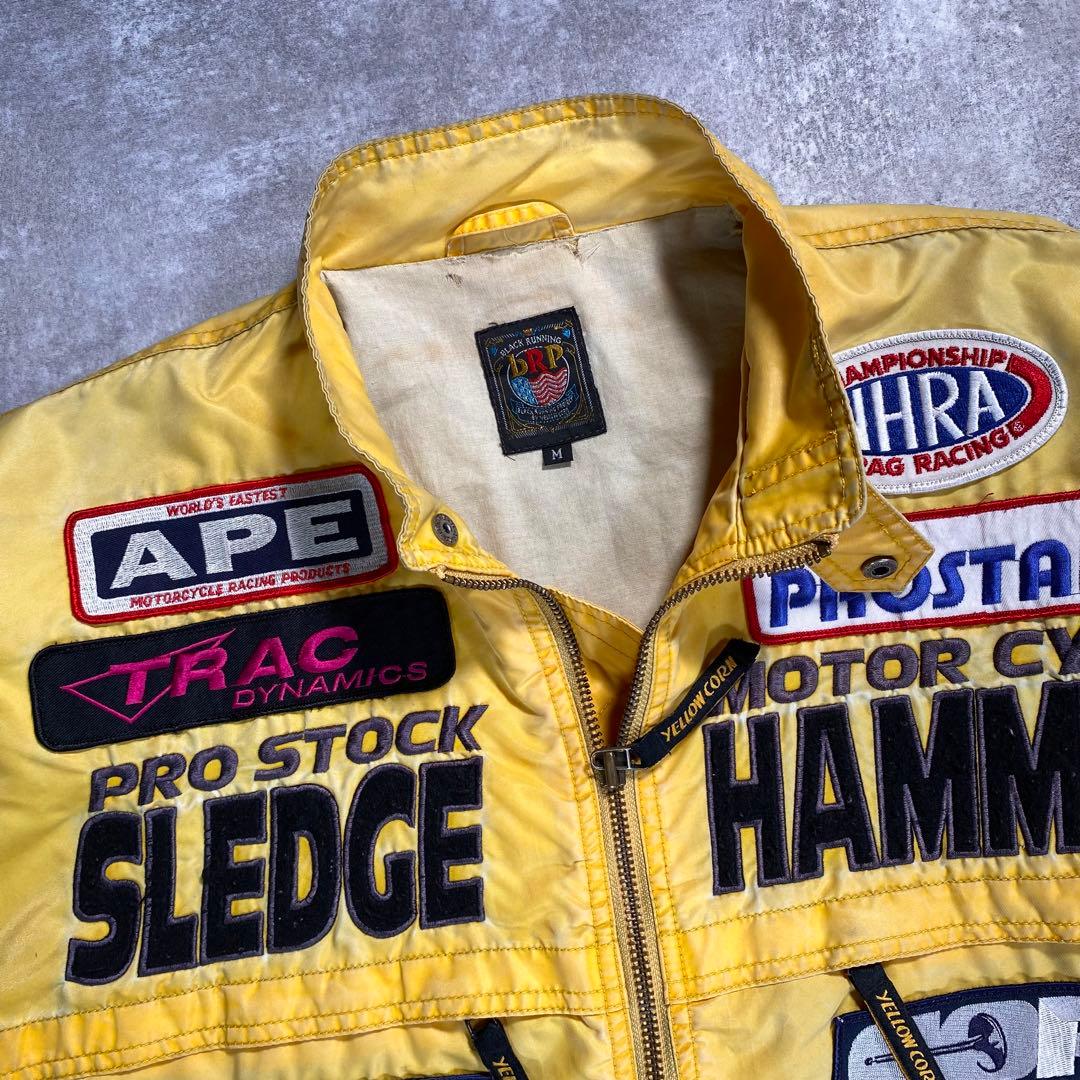 BRP イエローコーン レーシングジャケット【M】イエロー 褪色 ブルゾン