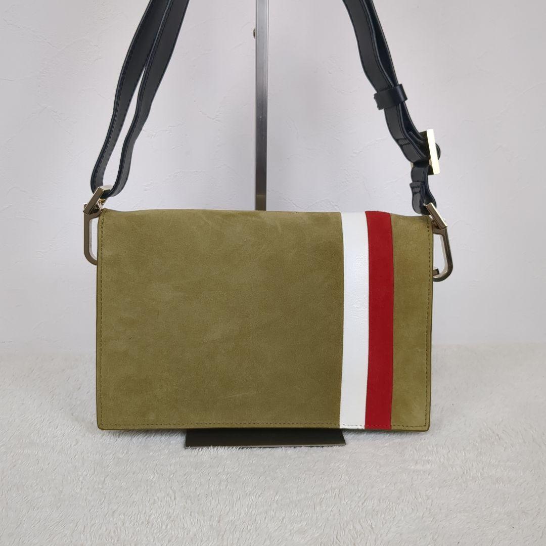 TOMASINI PARIS ワンショルダーバッグ スエード ゴールド イタリアの