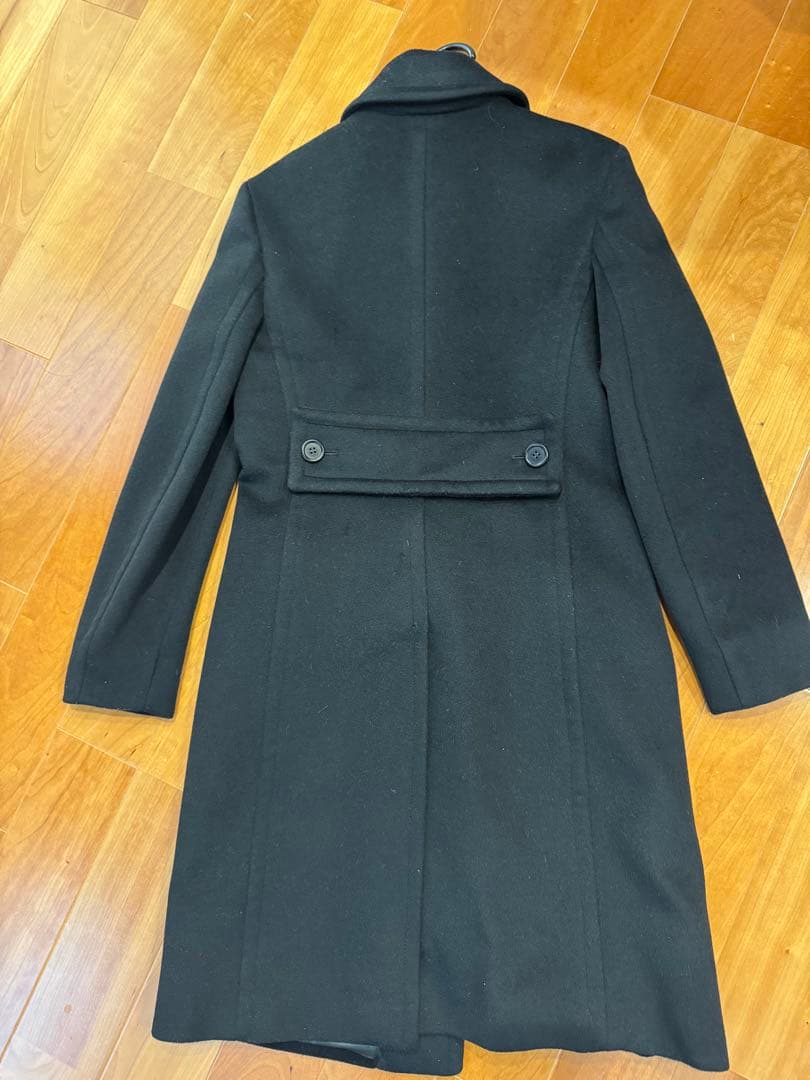 黒 ウール チェスターコート wjk】ファインウール チェスターコート☆M