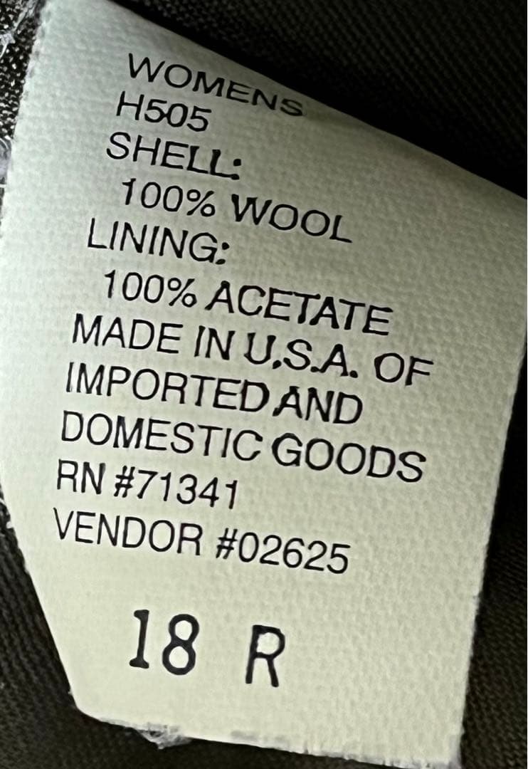 80s USA製 L.L.BEAN 千鳥格子　テーラードジャケット サイズ18