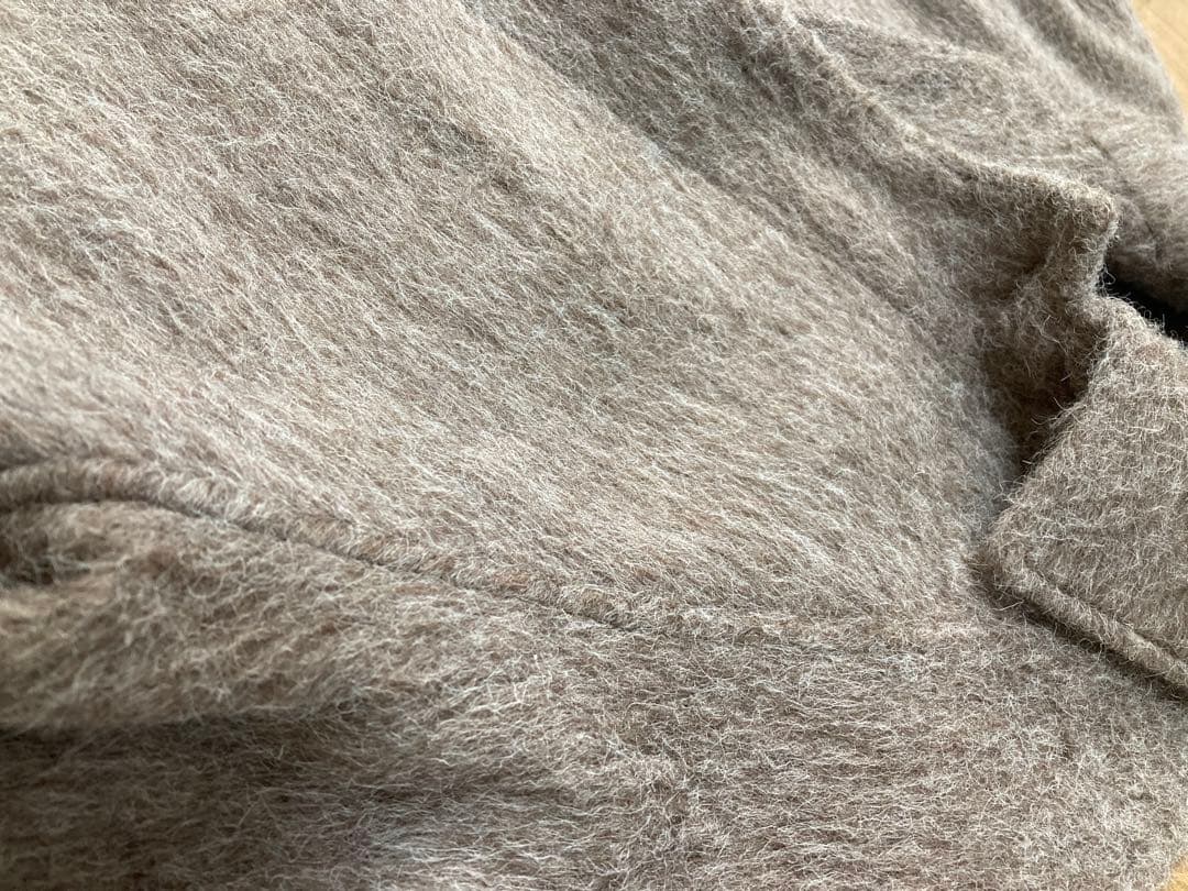 ZARA ザラ ウール混紡 ブラウン ステンカラーコート バルマカーン