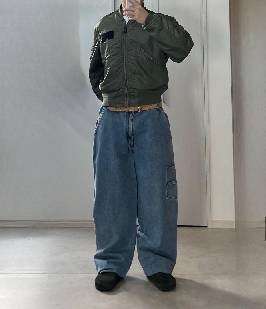 90s 極太 GUESS バギーデニム