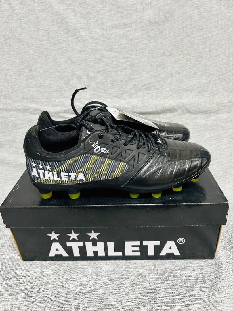 ☆新品タグ付☆ アスレタ　オーヘイ　サッカースパイク　25.0cm ブラック