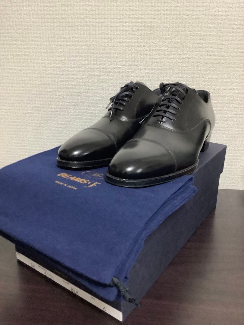 BEAMS F 6アイレット キャップトウ ストレート シューズ ビームスエフ