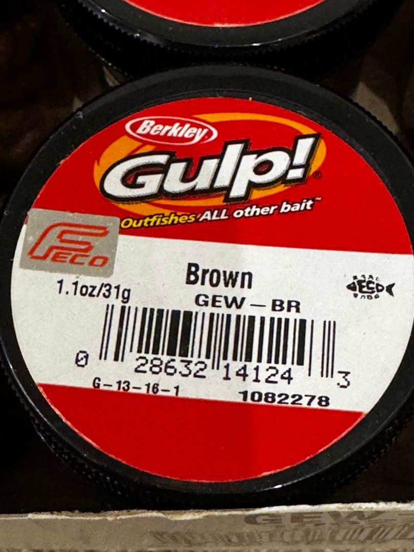 未開封】Berkley GULP EARTHWORM BRWN 6個