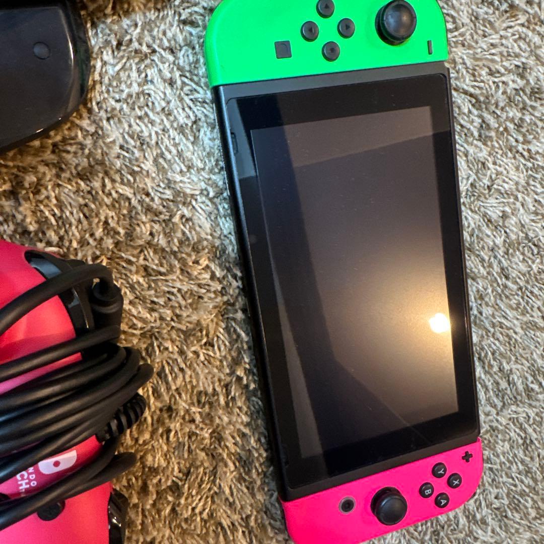 Nintendo Switch 本体 グリーン/ピンク - メルカリ