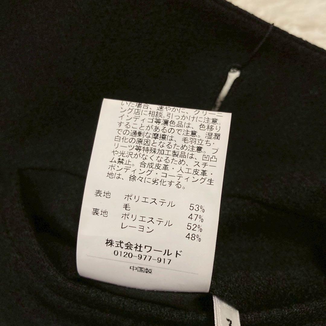 《美品》 TAKEO KIKUCHI ミドル丈コート ブラック L ビジネス