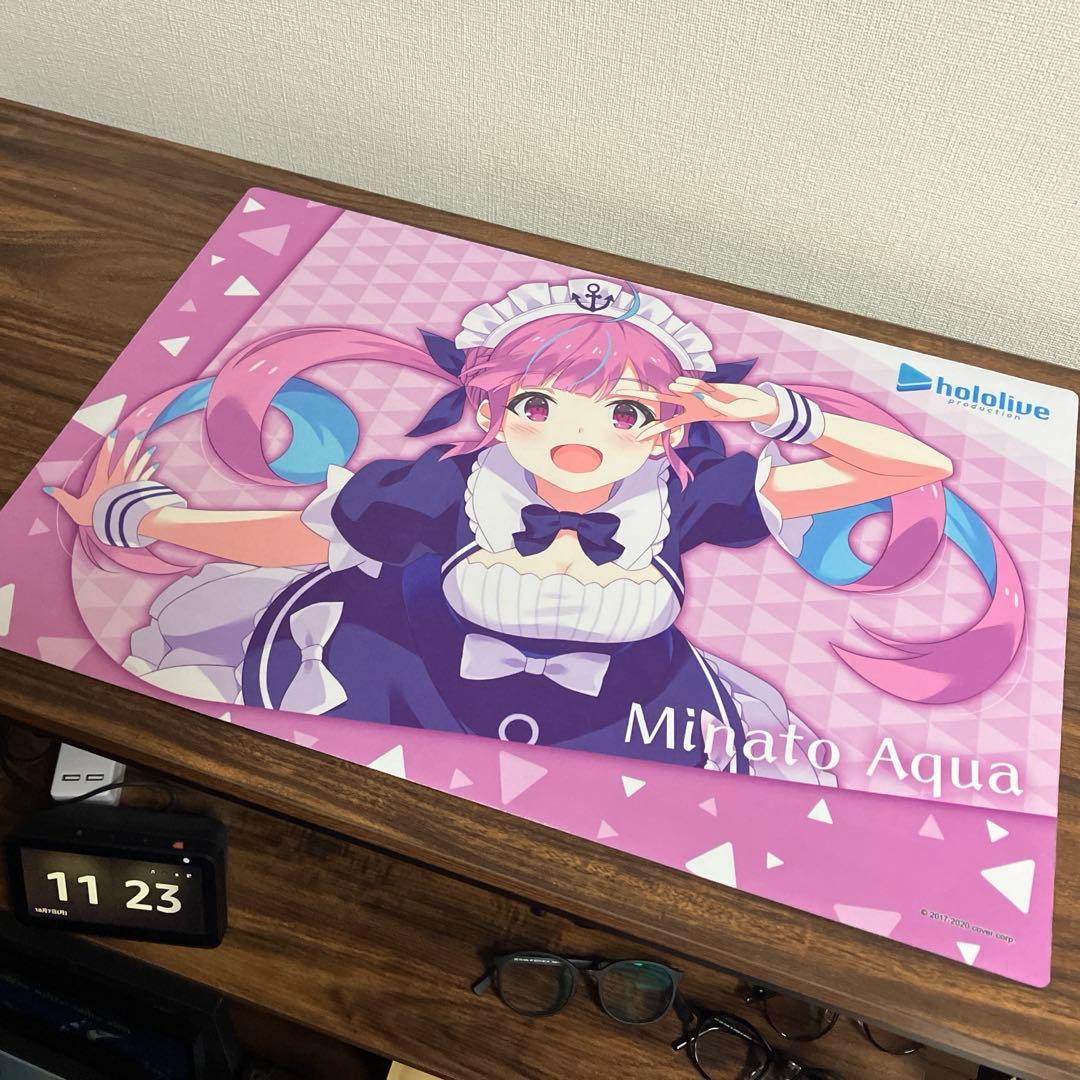 開封済み・未使用〉 ブシロード ラバーマット ホロライブ 湊あくあ
