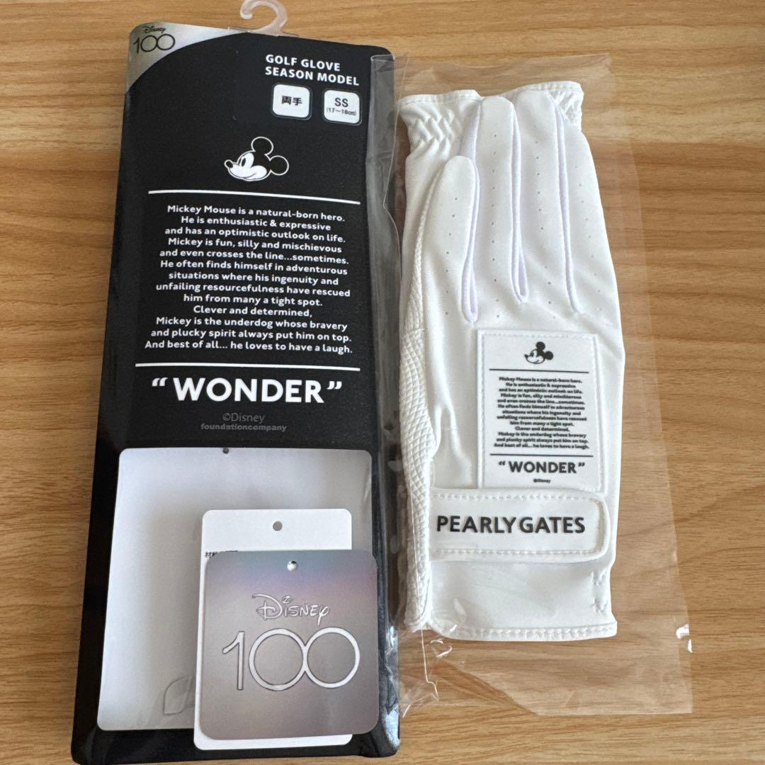 即購入OK 新品 パーリーゲイツ ゴルフ グローブ 両手 ミッキー ディズニー パーリーゲイツ】ディズニー創立100周年を記念した特別なコレクション