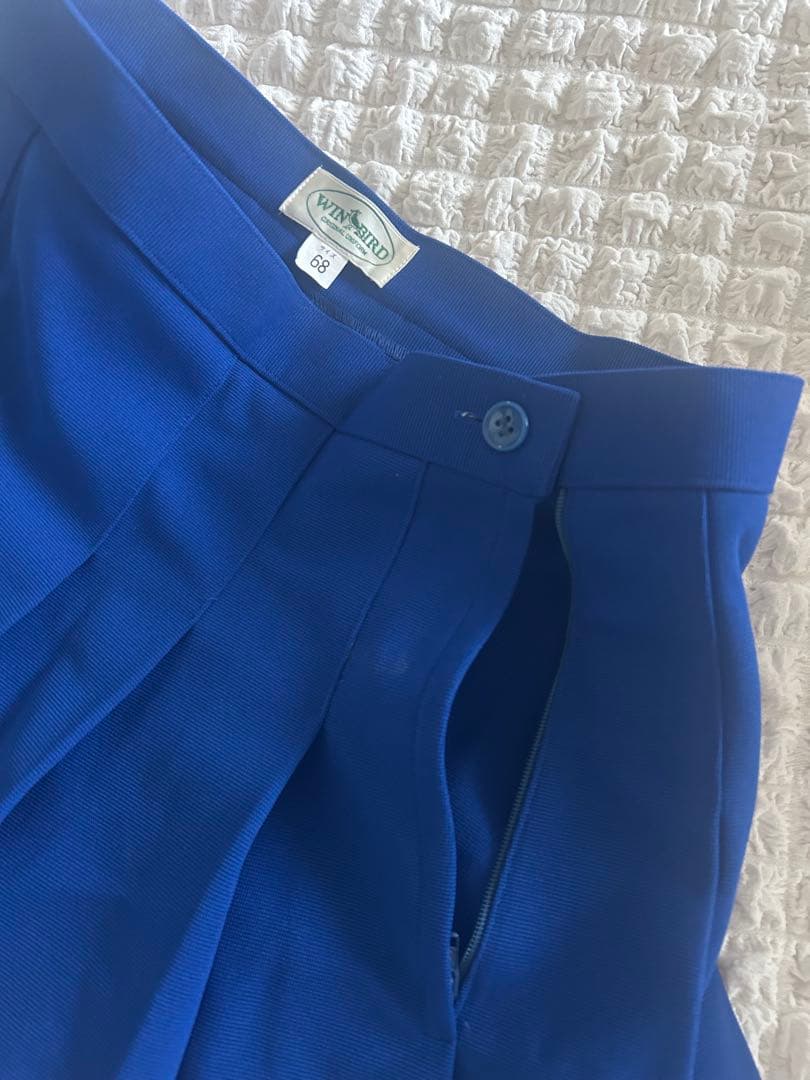 チアリーディングウェア 青/白/黄 Vネック/ユニフォーム