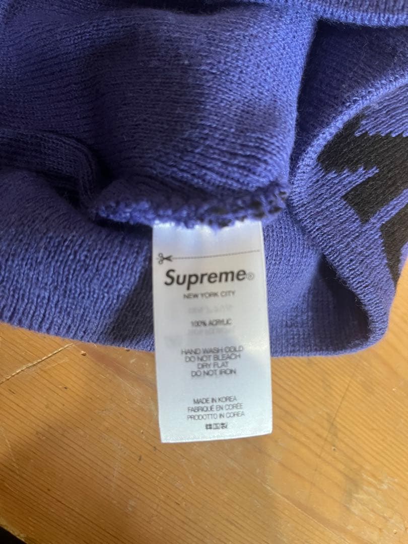 Suprama ビーニー FUCK MONEYパープル