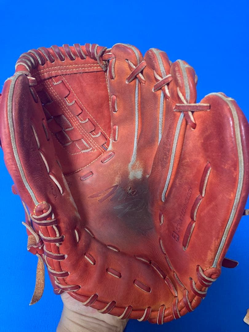 即戦力】ミズノプロ 軟式 投手用 グローブ 型付け済み 軟式 大人用