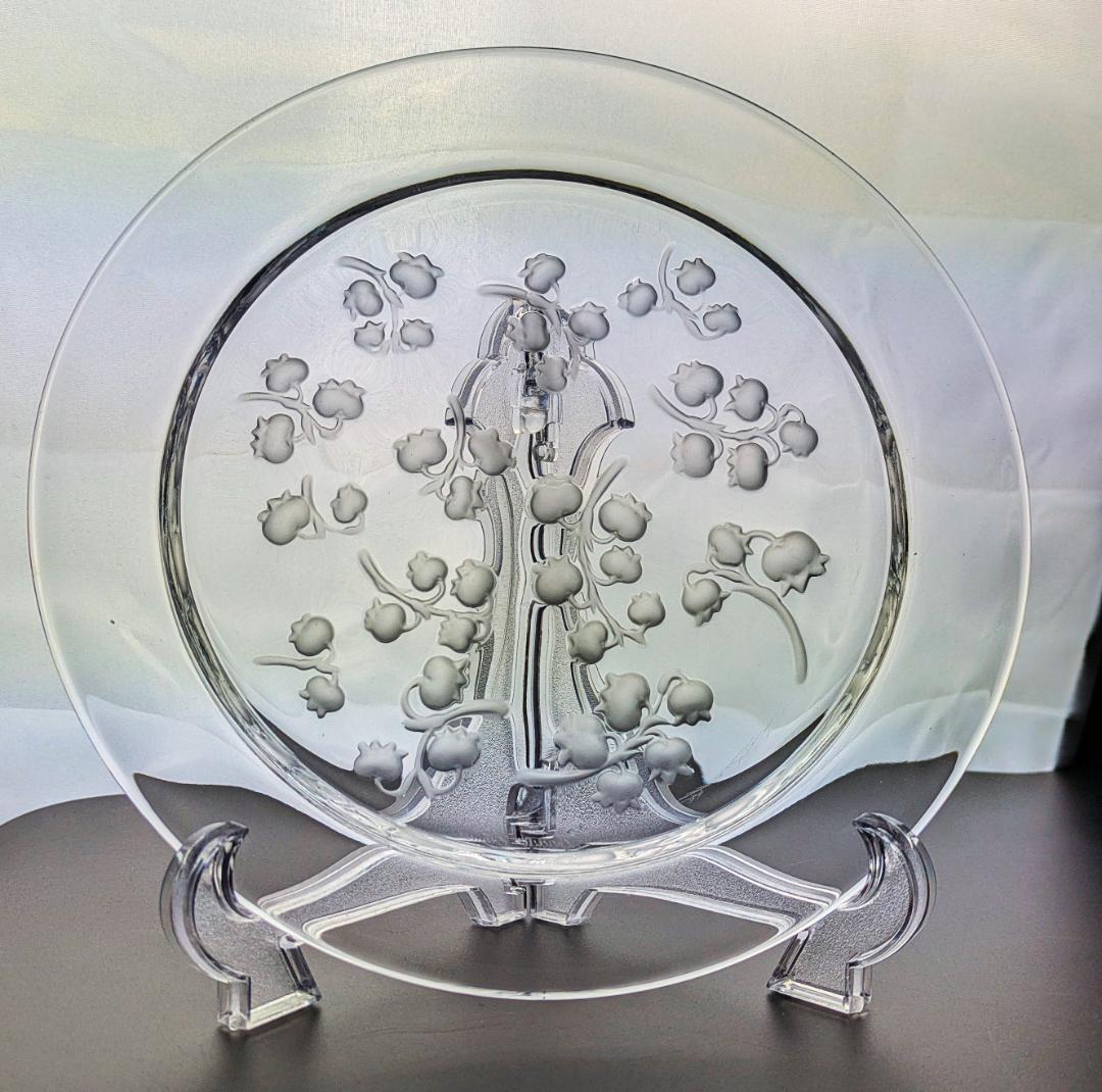 訳あり☆ラリック フランス☆すずらん ビンテージ プレート