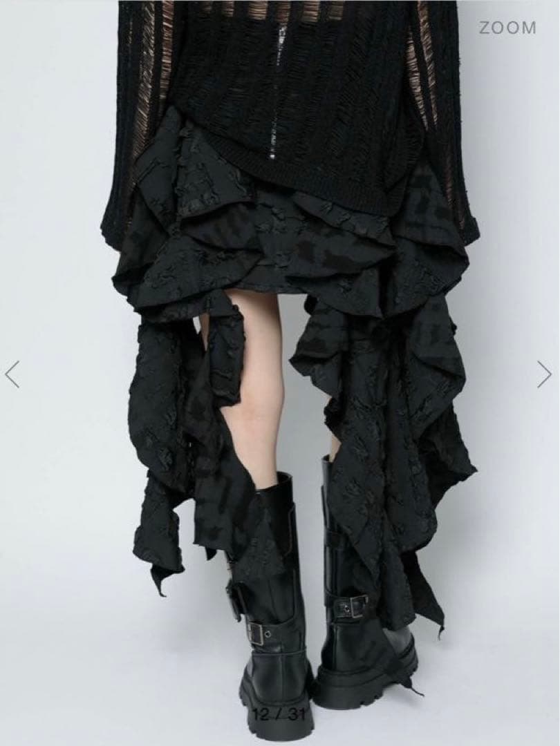 melt the lady fleur mini skirt black S - メルカリ