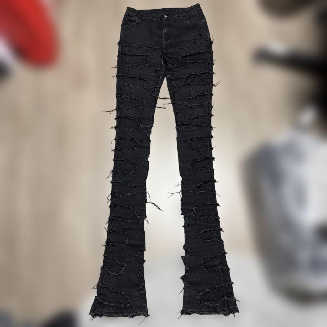 Guapi yvngpatra着用ブラックブーツカットデニム 32