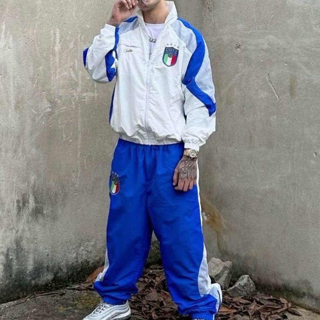 即日発送 corteiz セットアップ ナイロン ブルー コーテイズ S - メルカリ