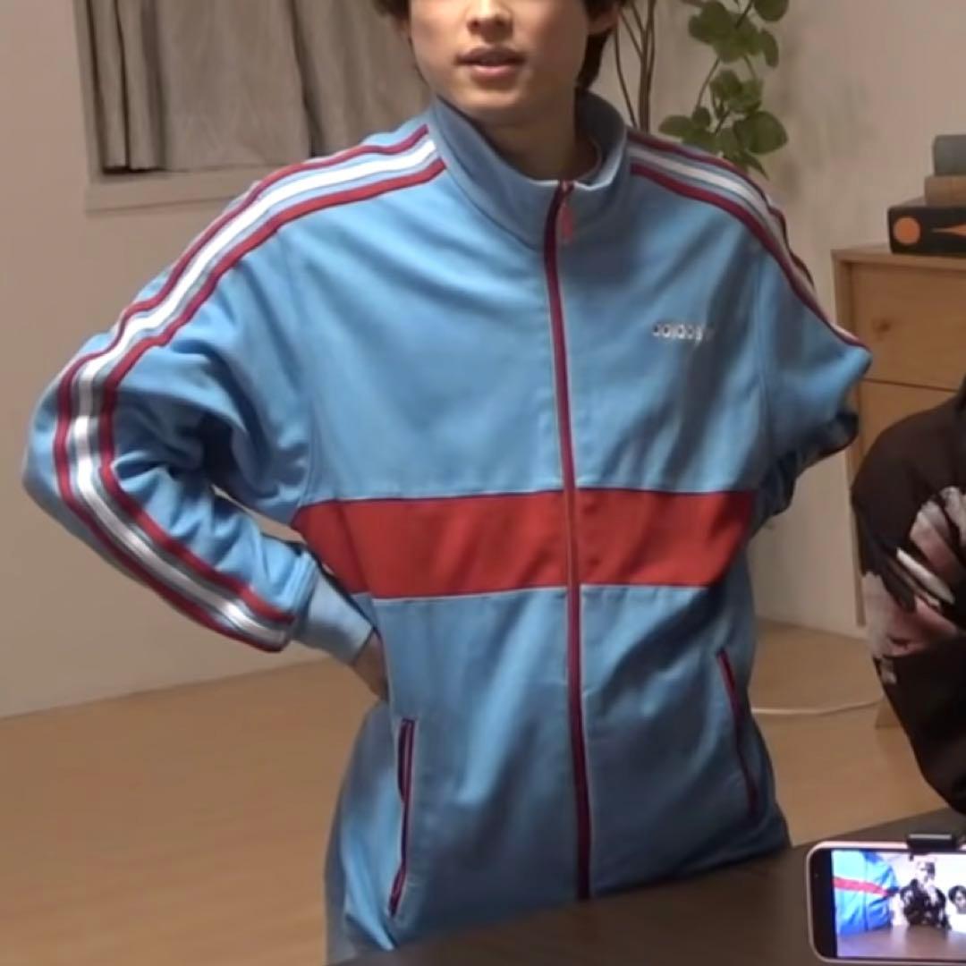 松村北斗着用 adidas ジャージ 青・水色 - メルカリ