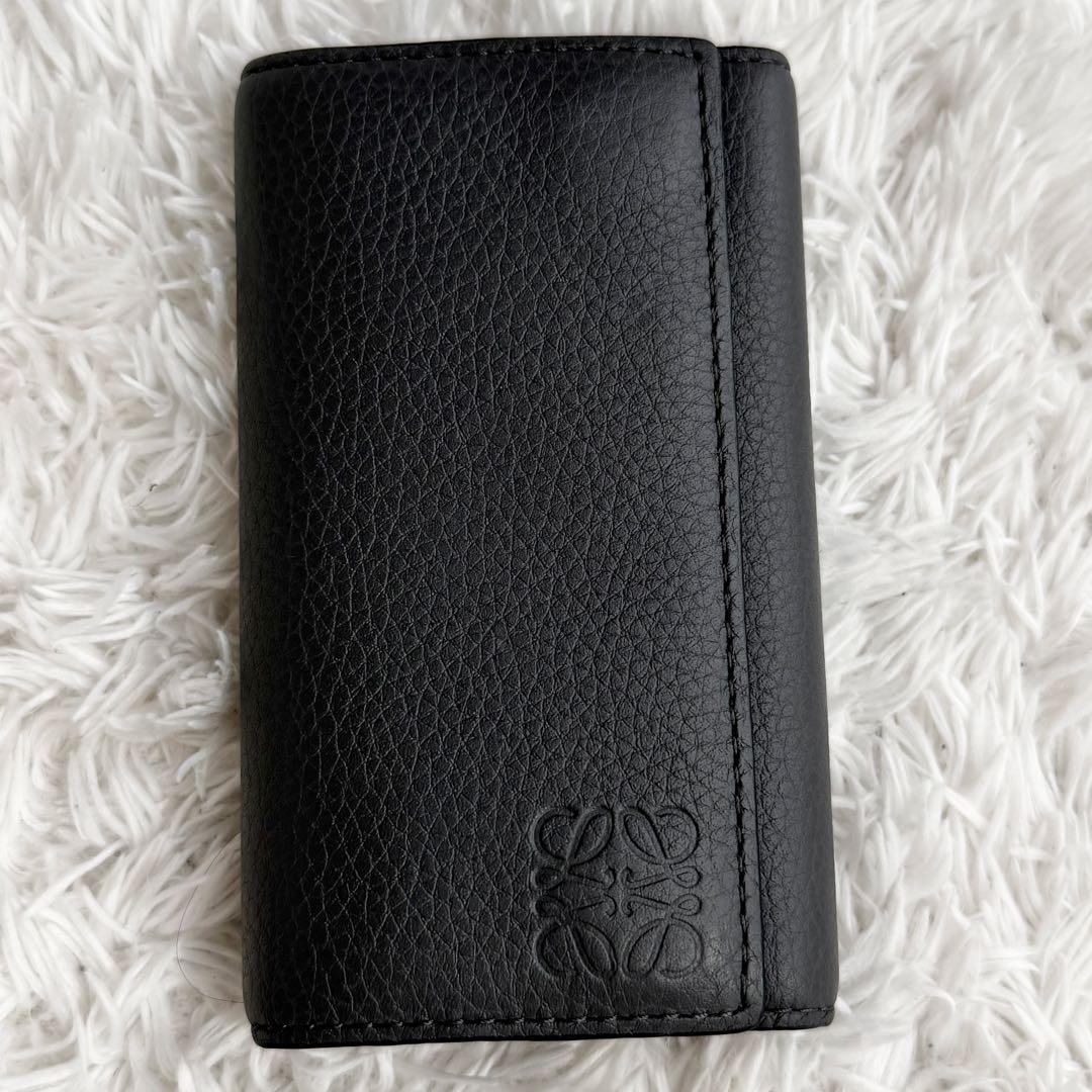 未使用品】ロエベ メンズ キーケース ソフトグレインカーフ 6連