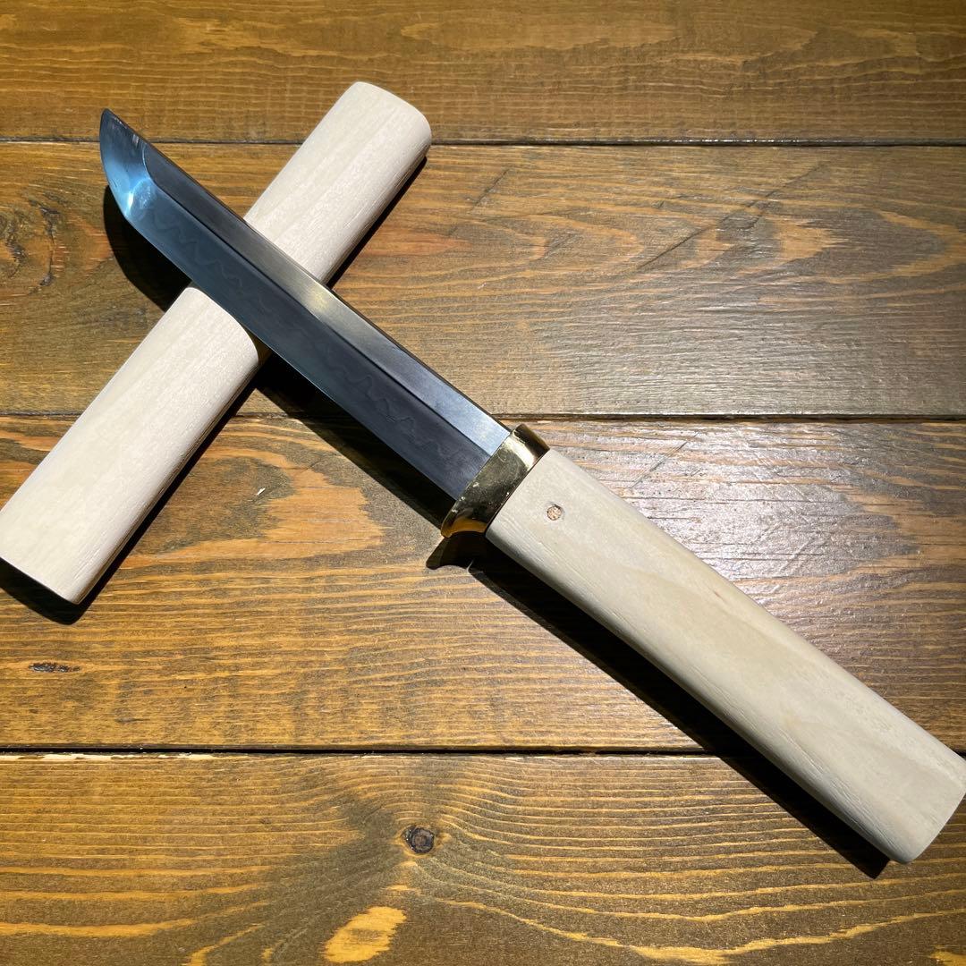 日本刀残欠クラフトナイフNo.17無銘 白鞘（ガタつき直し済み） - メルカリ