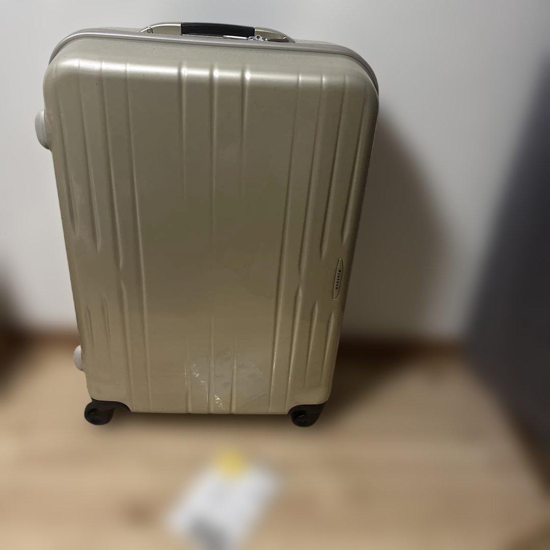 プロテカ　キャリーケース　ベージュ　約75L 状態美品寄り　最安値 5-10泊] 無印 バーを自由に調節できる ハードキャリーケース 75L