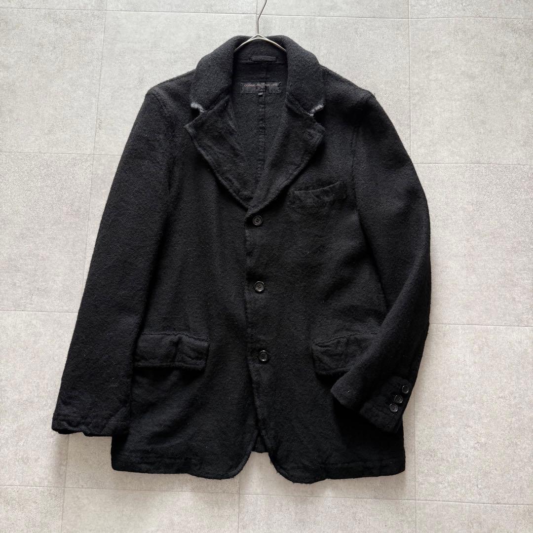コムデギャルソンオム 田中オム ウール縮絨 ジャケット 黒 AD2002