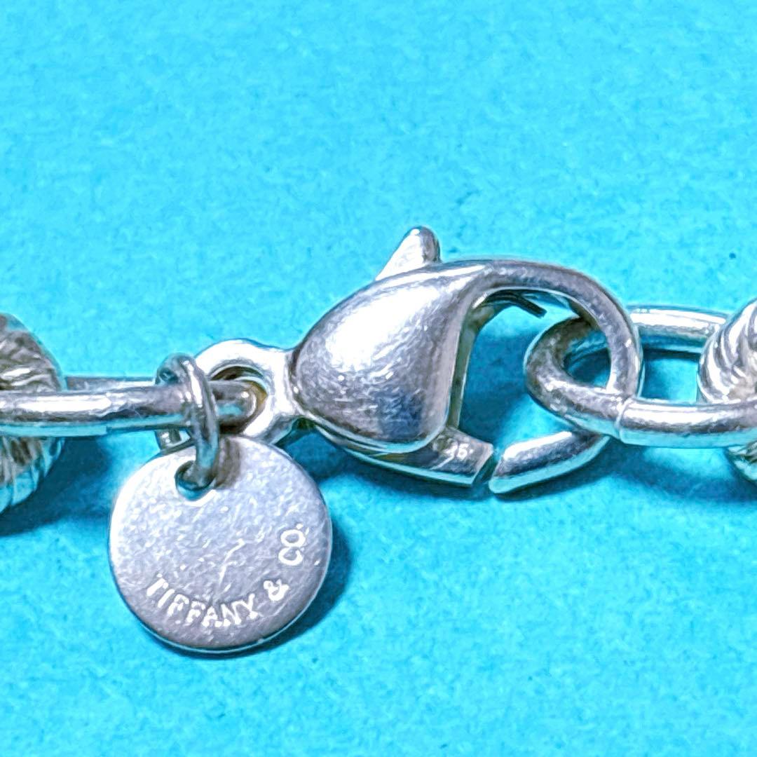【極美品】18.7cm ティファニー ツイストロープ リンク ブレスレット SV