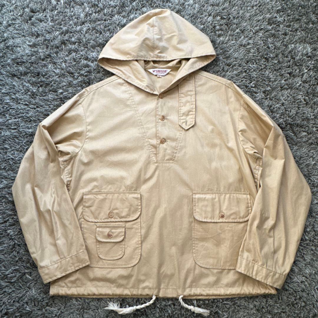 美品　60s McGREGOR ヴィンテージ　アノラックパーカー　ポプリン 1960年代 マクレガー ナイロン アノラック [ 1960s ] [ Mcgregor