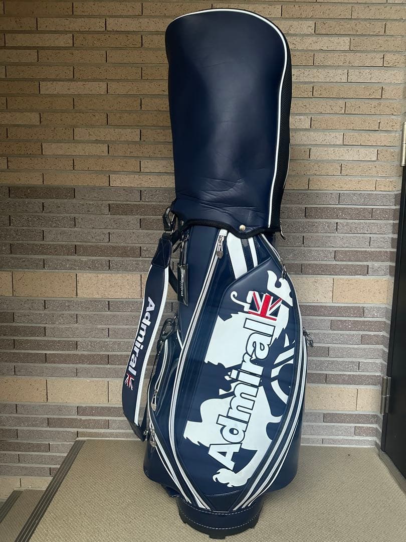【美品】アドミラル ゴルフ)キャディバッグ アイアンカバー付き Admiral Golf（アドミラルゴルフ） 最大42%☆22・23日限定