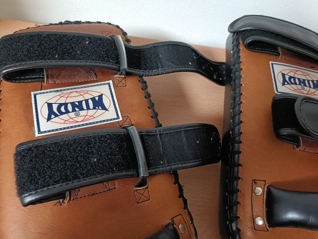 WINDY KP-6 キックミット レザー製 中古 ② - メルカリ