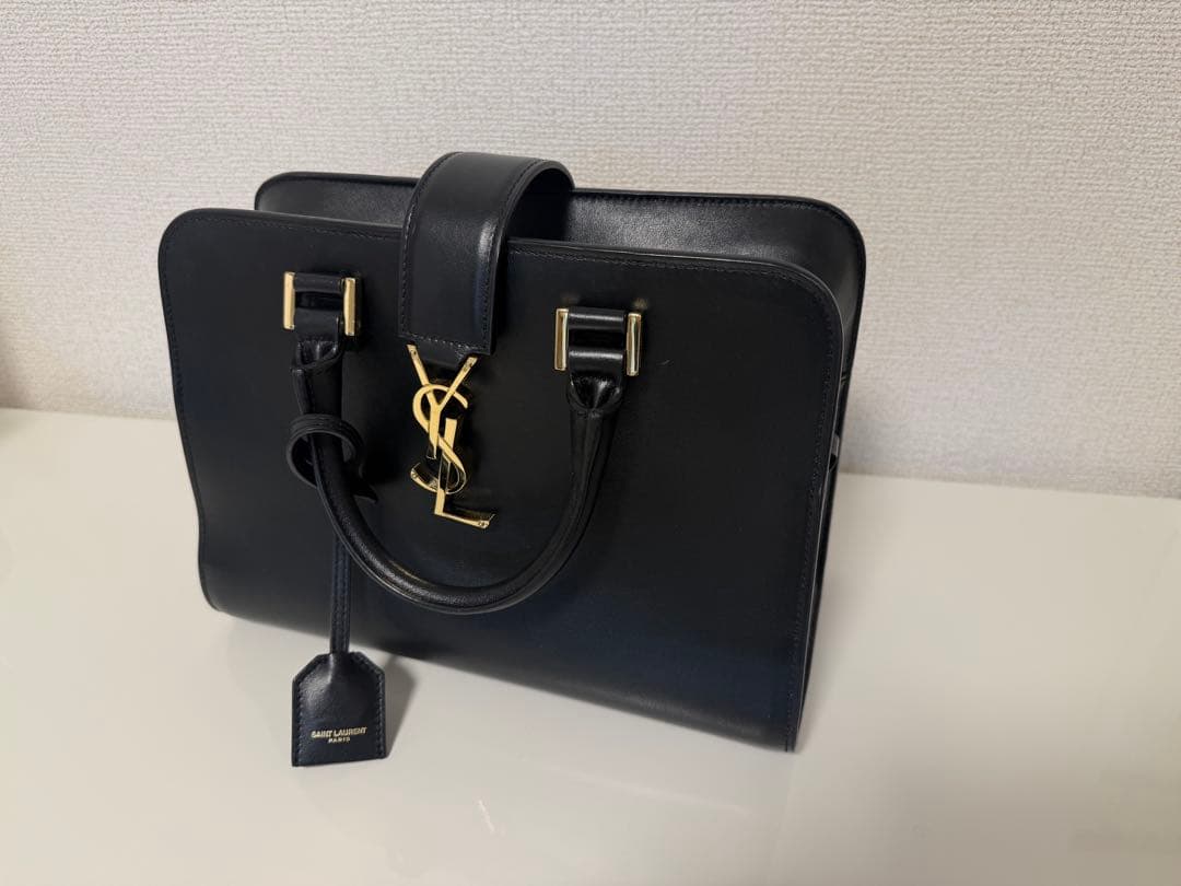 SAINT LAURENT ブラック　ベイビーカバス SAINT LAURENT サンローラン ベイビーカバス ブラック 2way - メルカリ