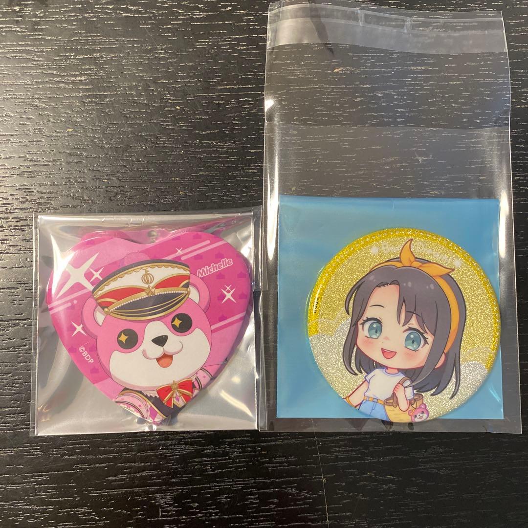 バンドリ ハート缶バッジ10th ミニキャラ缶バッジ ミッシェル 奥沢美咲