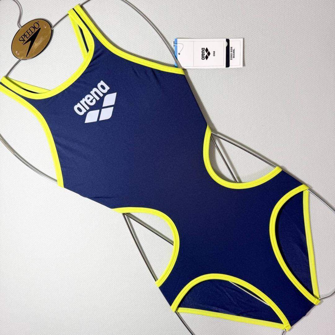 Arena アリーナ 競泳水着 Big logo Navy USA36 - メルカリ