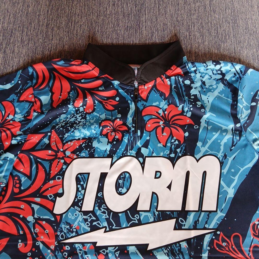 ✨新品✨ボウリングウェア 日本サイズXL ストーム ブルー sea bloom