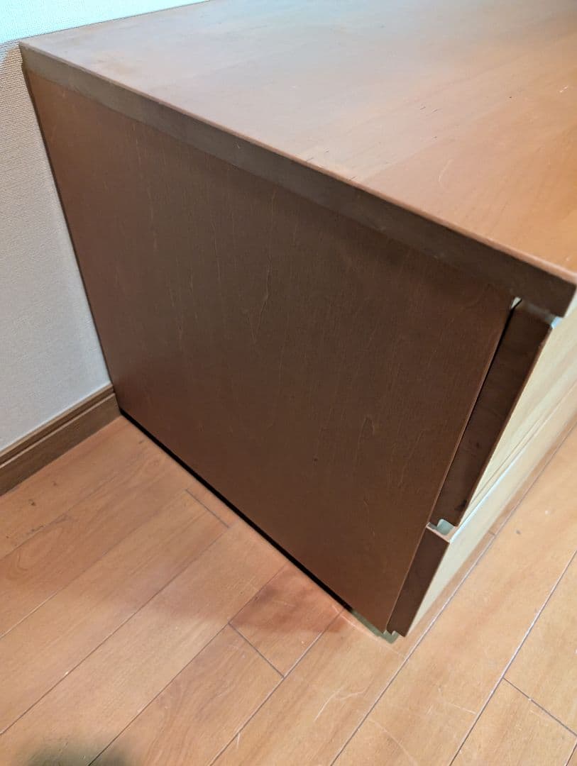 《送料込》無印良品 MUJI 木製 2段チェスト バーチ材 棚 良品計画