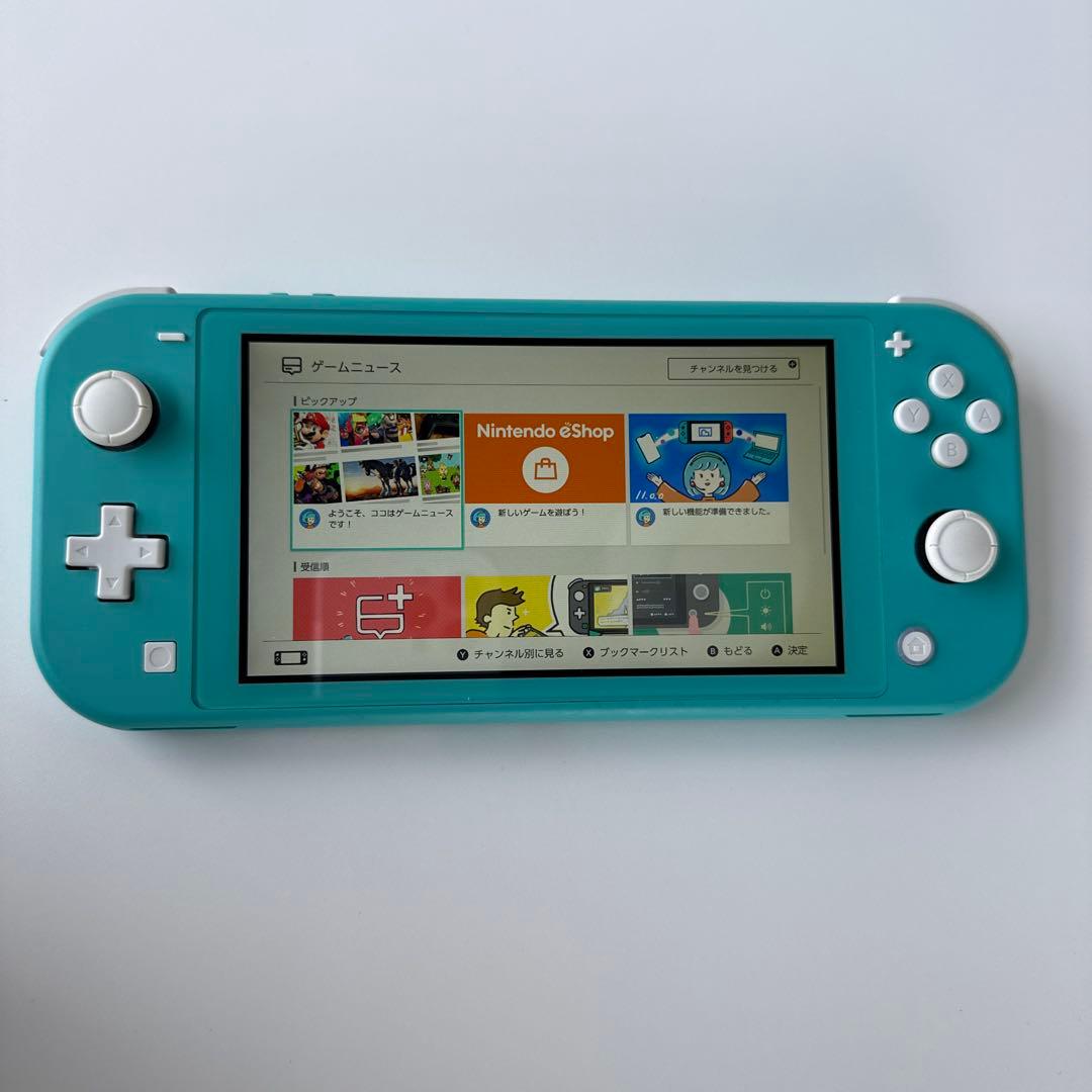 Nintendo Switch Lite ターコイズ 本体 充電器・カード付き Nintendo Switch Lite ターコイズ 本体 充電器付き