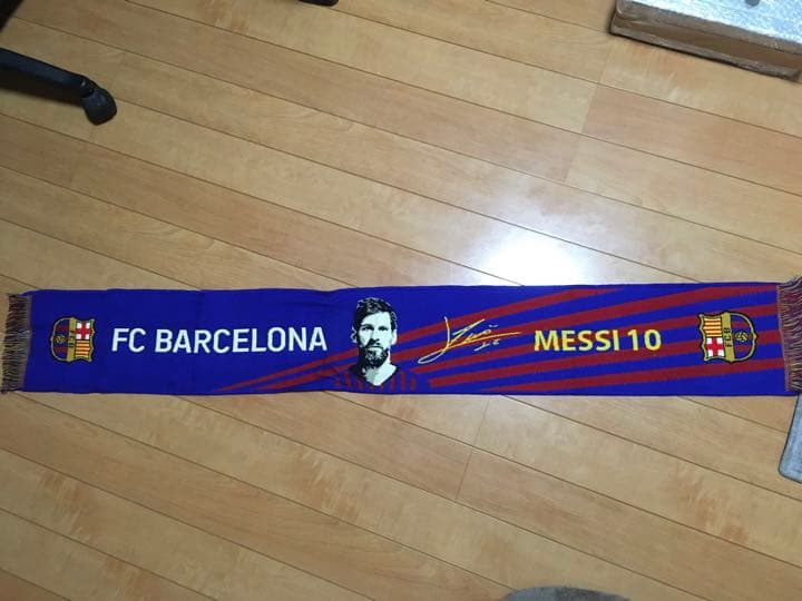 FCバルセロナ　メッシ　タオルマフラー バルセロナ オフィシャルタオルマフラー（10番 メッシ） | ボール