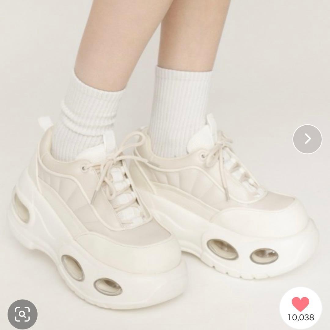 SLY AIR PLATFORM SNEAKER ホワイト 新品未使用品 SLY（スライ） スニーカー AIR PLATFORM SNEAKER エアー