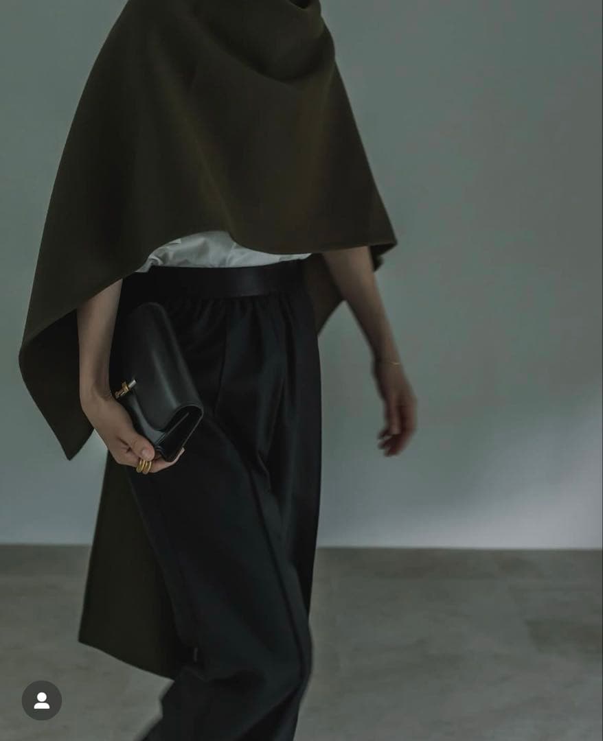 digne throw shawl coat khaki